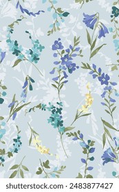 textile design with nice floral pattern image