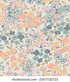 textile design with nice flowers pattern image