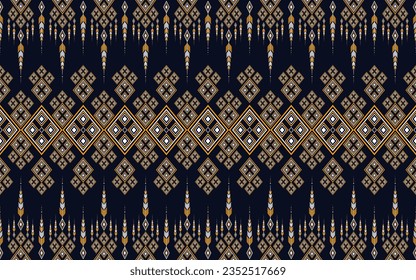 Textile design, oriental geometric embroidery for background or rug, wallpaper, ikat, batik, curtain design, vector illustration
