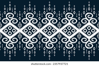 Textile design, oriental geometric embroidery for background or rug, wallpaper, ikat, batik, curtain design, vector illustration	