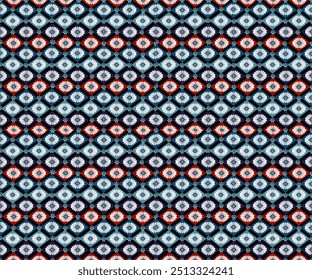 Textile design patterns: geometric, ethnic, floral, colorful. For printing seamless patterns on fabric, curtains, shirts, and bags.