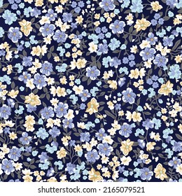 textile design with small flower pattern image