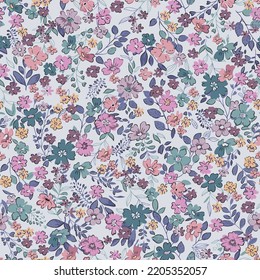 textile design with small flower pattern image