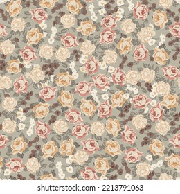 textile design with small flower pattern image