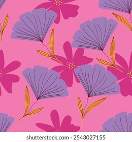 textile design with small flowers pattern image