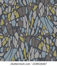 textile design with stone abstract illustration