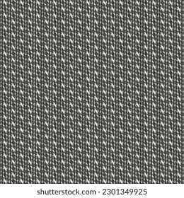 Textile design with stripes and seams in off-white on a black backing. Fashion pattern. Abstract vector.