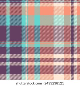 Textile design of textured plaid. Checkered fabric pattern tartan for shirt, dress, suit, wrapping paper print, invitation and gift card.