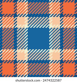 Textile design of textured plaid. Checkered fabric pattern swatch for shirt, dress, suit, wrapping paper print, invitation and gift card.