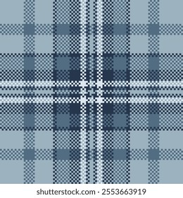 Textile design of textured plaid. Checkered fabric pattern swatch for shirt, dress, suit, wrapping paper print, invitation and gift card.