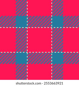 Textile design of textured plaid. Checkered fabric pattern swatch for shirt, dress, suit, wrapping paper print, invitation and gift card.