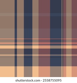 Textile design of textured plaid. Checkered fabric pattern swatch for shirt, dress, suit, wrapping paper print, invitation and gift card.