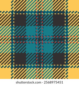 Textile design of textured plaid. Checkered fabric pattern swatch for shirt, dress, suit, wrapping paper print, invitation and gift card.