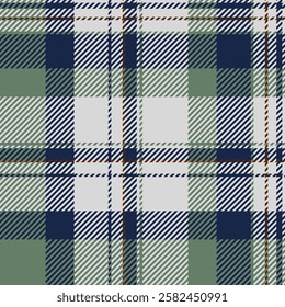 Textile design of textured plaid. Checkered fabric pattern swatch for shirt, dress, suit, wrapping paper print, invitation and gift card.
