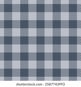 Textile design of textured plaid. Checkered fabric pattern swatch for shirt, dress, suit, wrapping paper print, invitation and gift card.