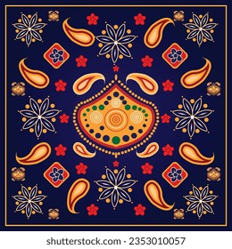 Textile design Texure, Boutique fabric design vector.