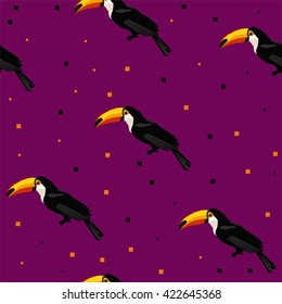 Textile Design toucan seamless