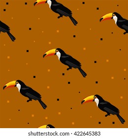 Textile Design toucan seamless