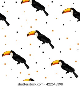 Textile Design toucan seamless