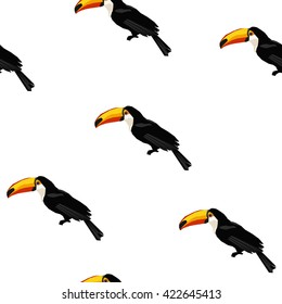 Textile Design toucan seamless