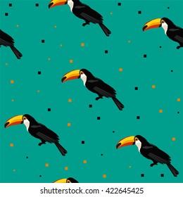 Textile Design toucan seamless