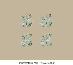 diseño textil color de fondo floral verde floral