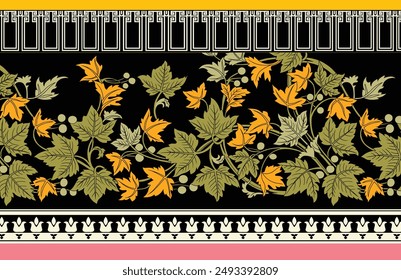 Textile Designs for Digital Border and Motif
