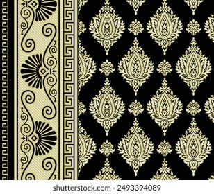 Textile Designs for Digital Border and Motif