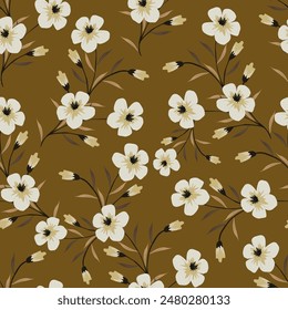 textile design,smalls flower leaves abstract pattern allover repeats seamless pastel color ,fabric wrapper print ,spring summer