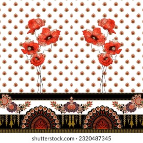 Textile digital Abstract contemporary seamless pattern with hand drawn shapes, spots, wallpapers and gift card