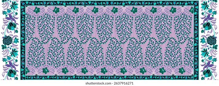 Textile digital art prints design in dupattay handmade masks for sale fesion creative flowers retro textured skin wall paperwork 