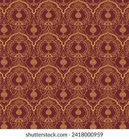 Textile Digital Design Fabric Print Wallpaper Stock
