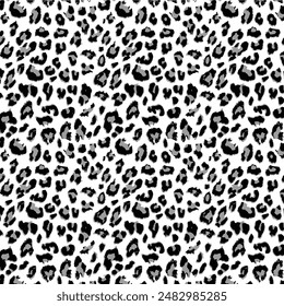 Textil Diseño Digital Tela Imprimir Fondo de pantalla Diseño de camiseta de stock, Textura de patrón de Vector de leopardo sin costuras