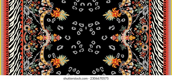 Textile digital design motif A beautiful Digital Flowers watercolor illustration. Manual composition.Design for cover, fabric, textile, wrapping paper