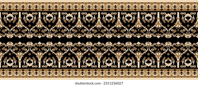 Patrón de diseño digital textil Nuevo modelo de arte tribal dibujado a mano Elementos de diseño de borde 