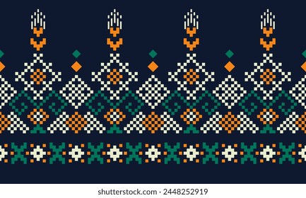 Textile digital design motif pattern ethnic border Mughal paisley abstract shape of baroque geometric ornaments damask suitable for women cloth designs front back and dupata print textile industry.