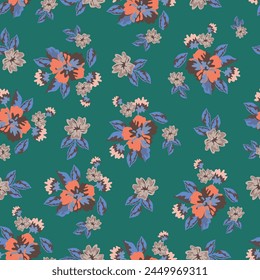Textile digital design motif pattern hand made artwork suitable for women cloth designs front back and dupatta print. Abstract shapes pattern carpet baroque Paisley ornament demask border