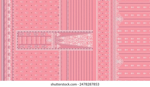 Textile digital design motif pattern décor hand made artwork for women cloth front back and dupatta print elements of frame gift card wallpaper border abstract baroque ornament paisley rugs ethnic etc