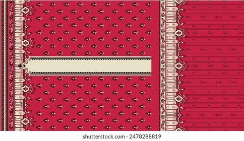 Textile digital design motif pattern décor hand made artwork for women cloth front back and dupatta print elements of frame gift card wallpaper border abstract baroque ornament paisley rugs ethnic etc