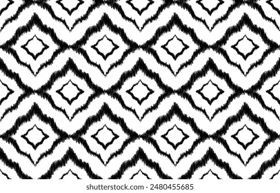 Diseño digital textil patrón de motivos frontera étnica Paisley Mughal forma abstracta de adornos geométricos barrocos damasco adecuado para diseños de tela de mujeres
