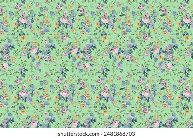 Textile digital design motif pattern hand made artwork suitable for women cloth designs  and dupatta print. Abstract shapes pattern carpet baroque Paisley ornament demask border.