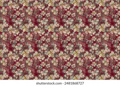 Textile digital design motif pattern hand made artwork suitable for women cloth designs  and dupatta print. Abstract shapes pattern carpet baroque Paisley ornament demask border.