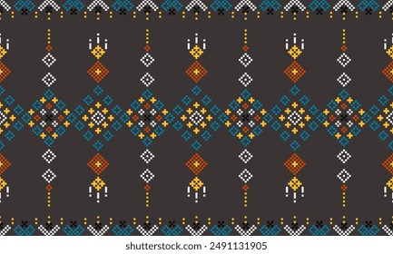 Textile digital design motif pattern ethnic border Mughal paisley abstract shape of baroque geometric ornaments damask suitable for women cloth designs front back and dupata print textile industry.