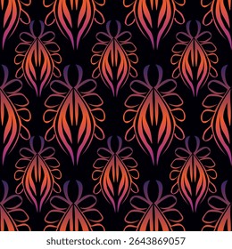 Textile digital design motif pattern hand made artwork suitable for women cloth designs front back and dupatta print. Abstract shapes pattern carpet baroque Paisley ornament demask border
