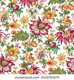 Textile digital design motif pattern décor hand made artwork for women cloth front back and dupatta print elements