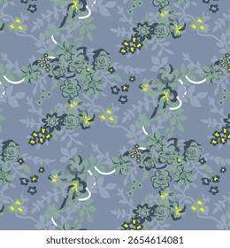 Textile Digital design motif pattern set of damask wallpaper gift card embroidery rugs Indian classical textured handmade artwork luxury flowers style in detailed watercolors painting and women dress 