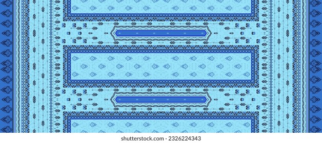 Textile Digital design motif patterns ornament ikat ethnic baroque handmade artwork abstract pattern decor retro style flower details suitable for women cloth print on fabric