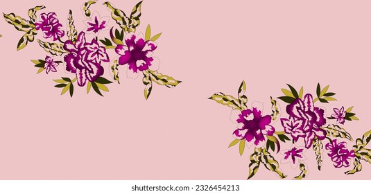 Motivos de diseño digital textil de patrones ikat alfombras paisley abstracto de la parte posterior de la vendimia y la impresión de dupatta sobre tela.