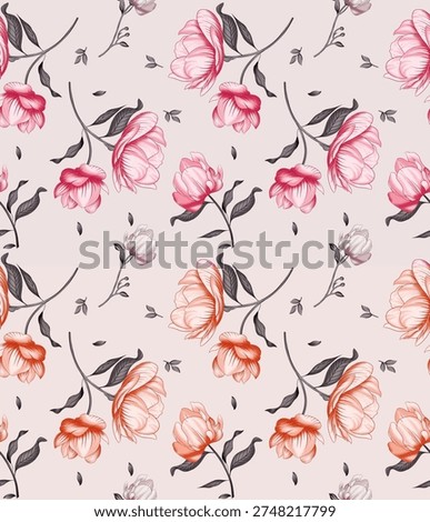 A Textile digital design Mughal motif decor ornament ethnic border pattern luxury flowers Ikat element traditional tattoo artist crossstitch seamless watercolor painting handmade artwork abstract shape wallpaper gift card frame for women's clothing front back with dupatta used in fabric industry.....etc.