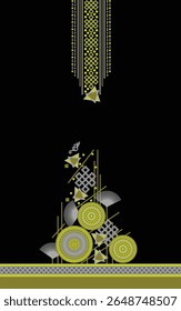 Textile Digital Designs Ethnic borders motifs